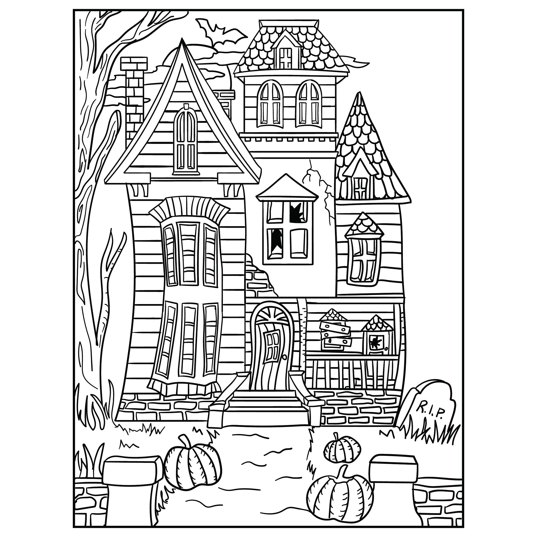 15 Best Printable Halloween Haunted House - printablee.com