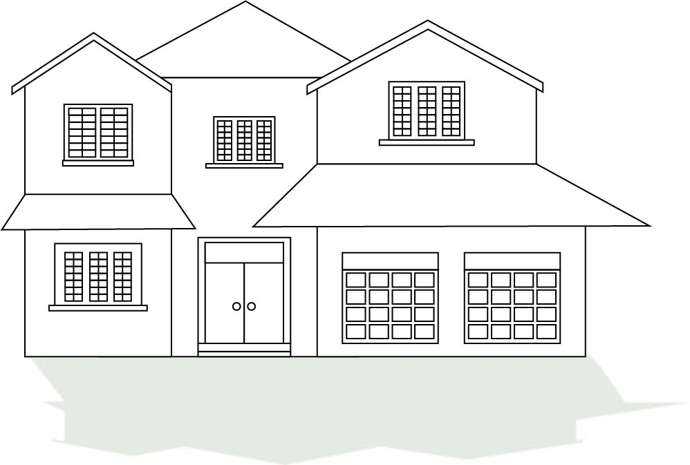 10 Best House Outline Printable - printablee.com