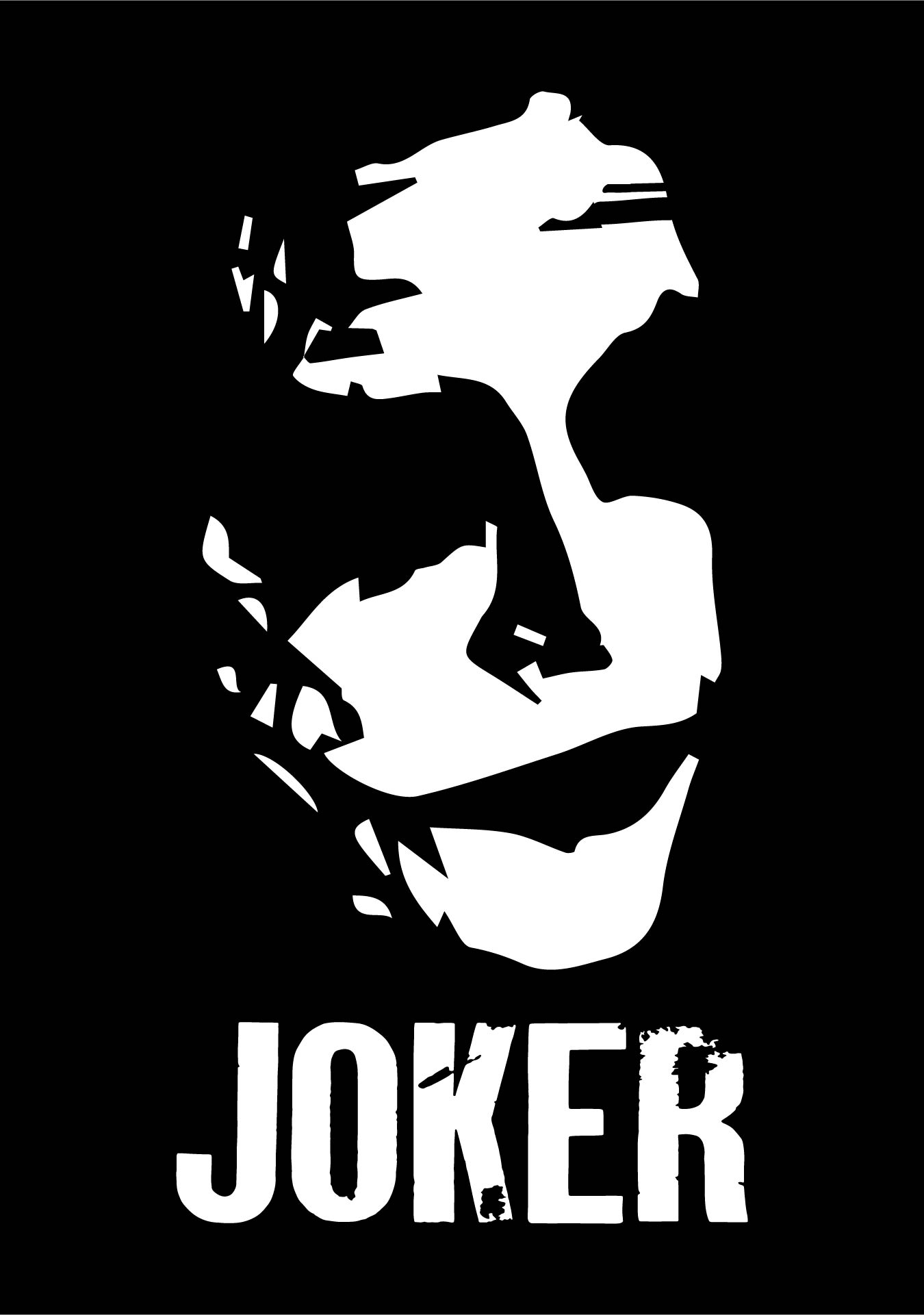 Joker Pumpkin Stencil