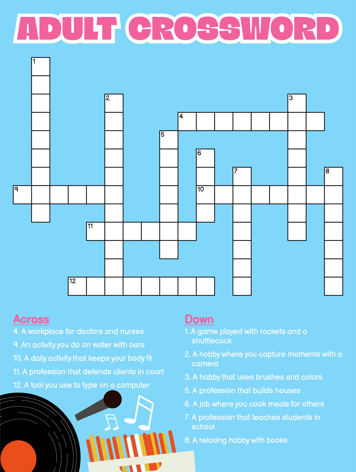 10 Best Sport Crossword Printable Printablee