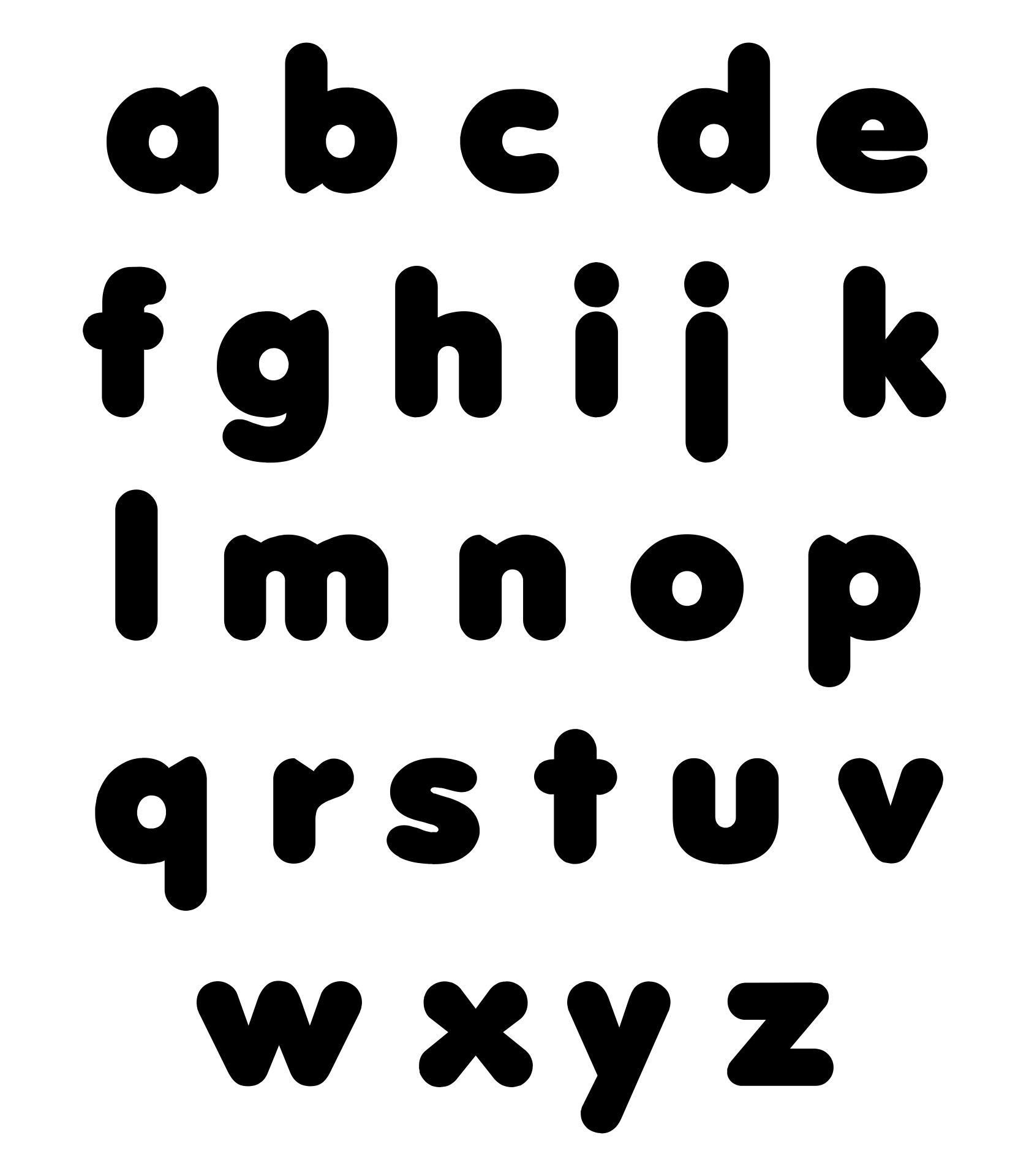 Printable Alphabet Letters to Cut