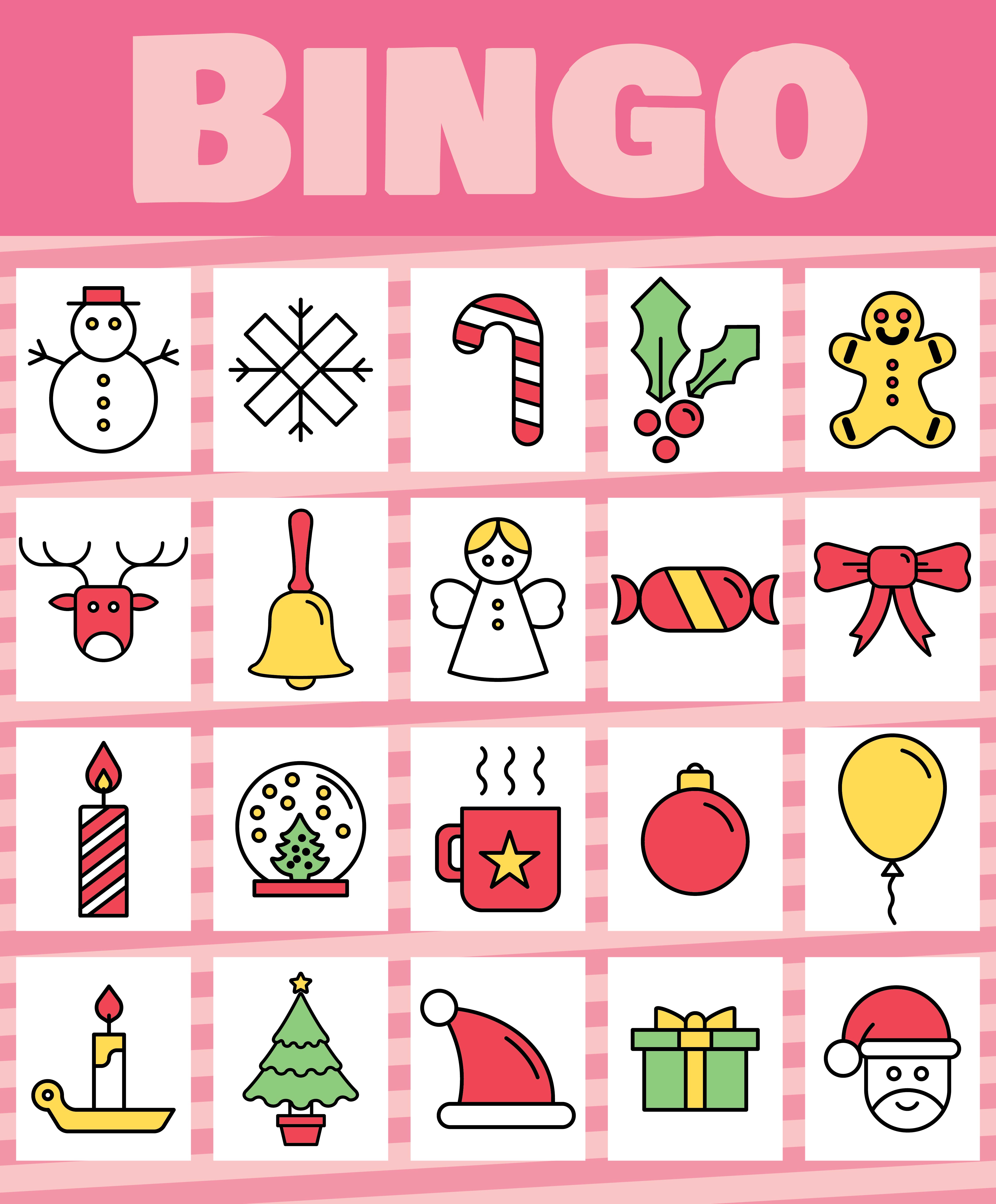 These Christmas Bingo Cards
