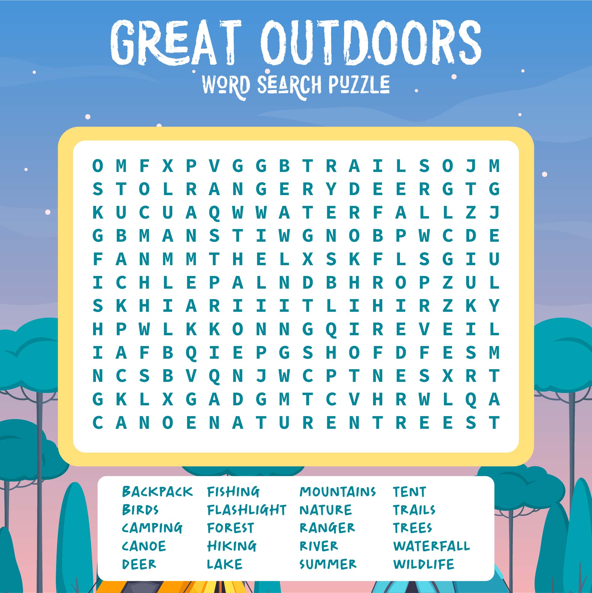 2nd Grade Word Searches Printable