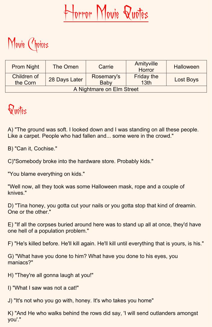 Adult Halloween Party Games Printable