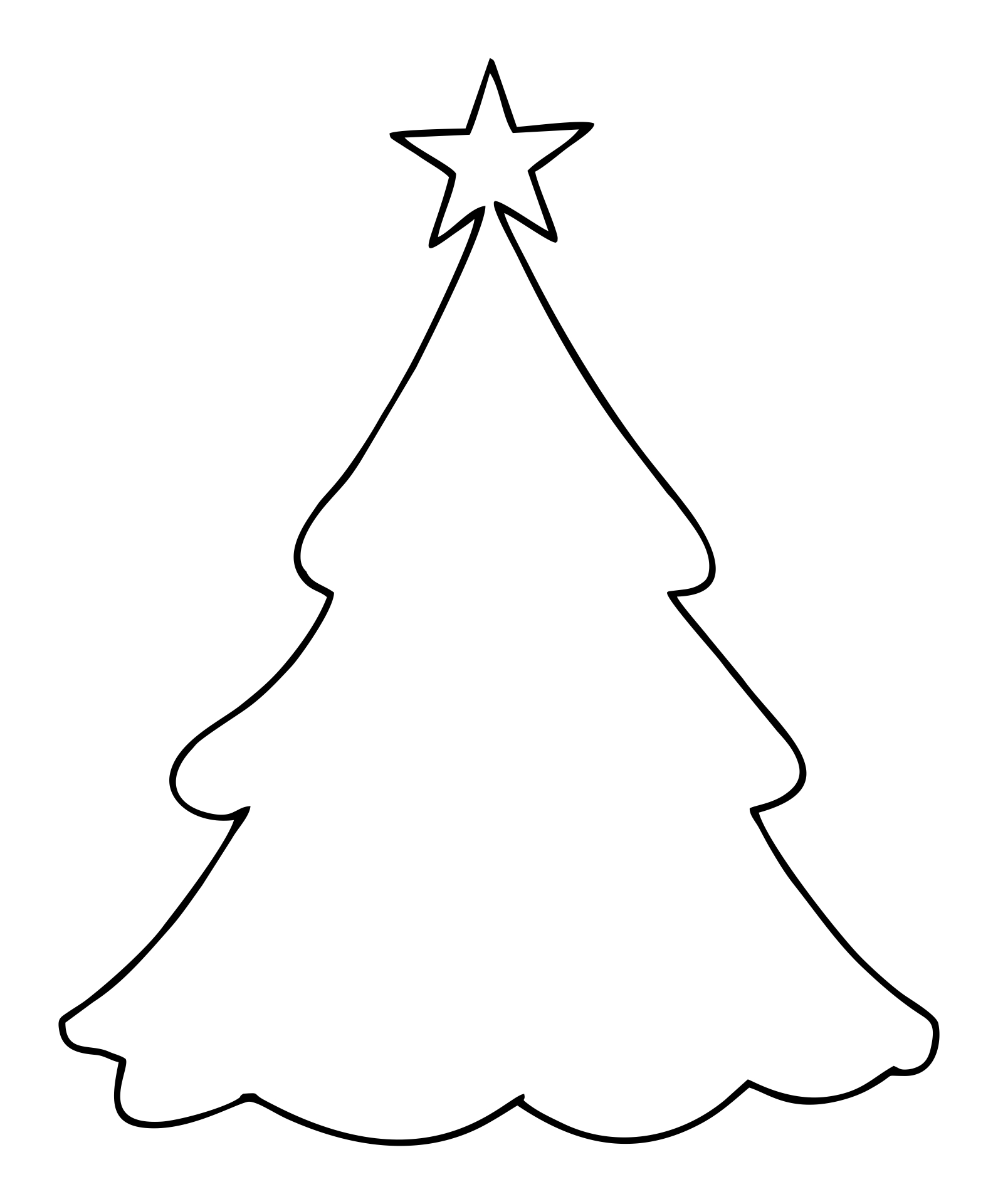 Christmas Tree Stencil Printable