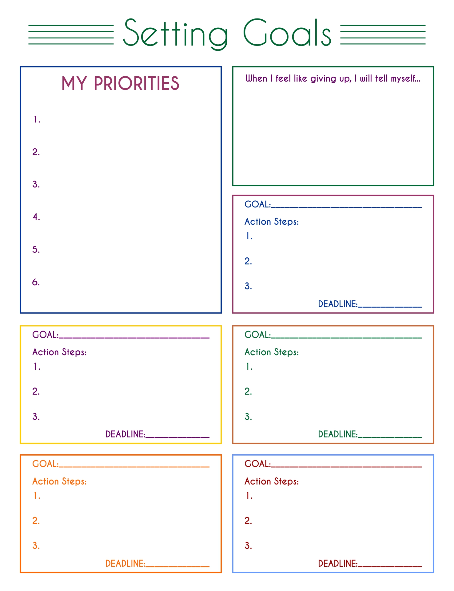 Goal List 10 Free PDF Printables Printablee goal-list-10-free-pdf-printables-printablee