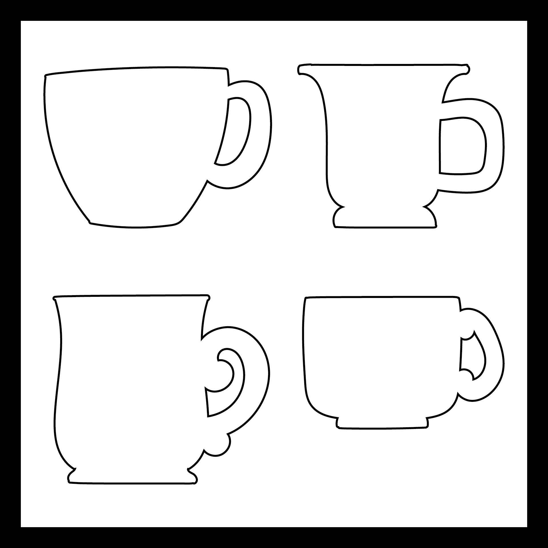7 Best Printable Pictures Of Coffee Cups
