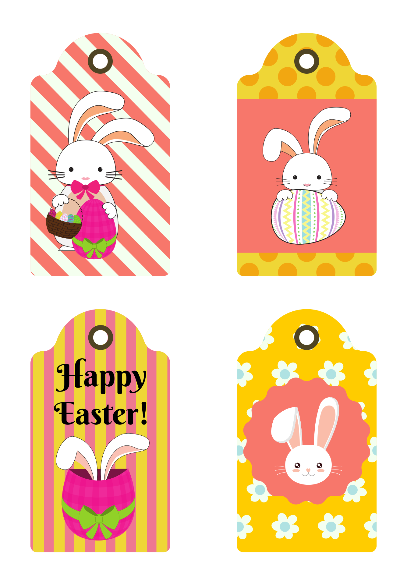 Hoppy Easter Gift Tag Printable
