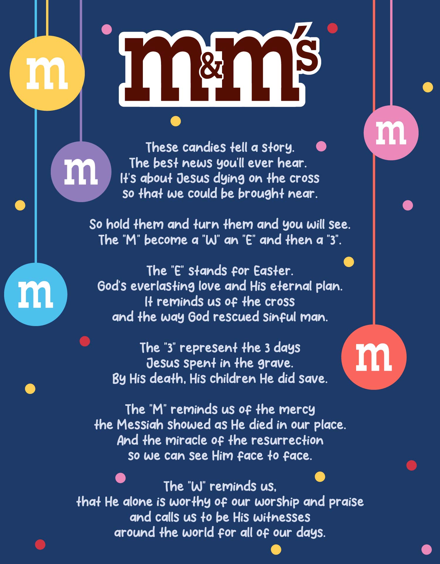 M M Christmas Poem Printable