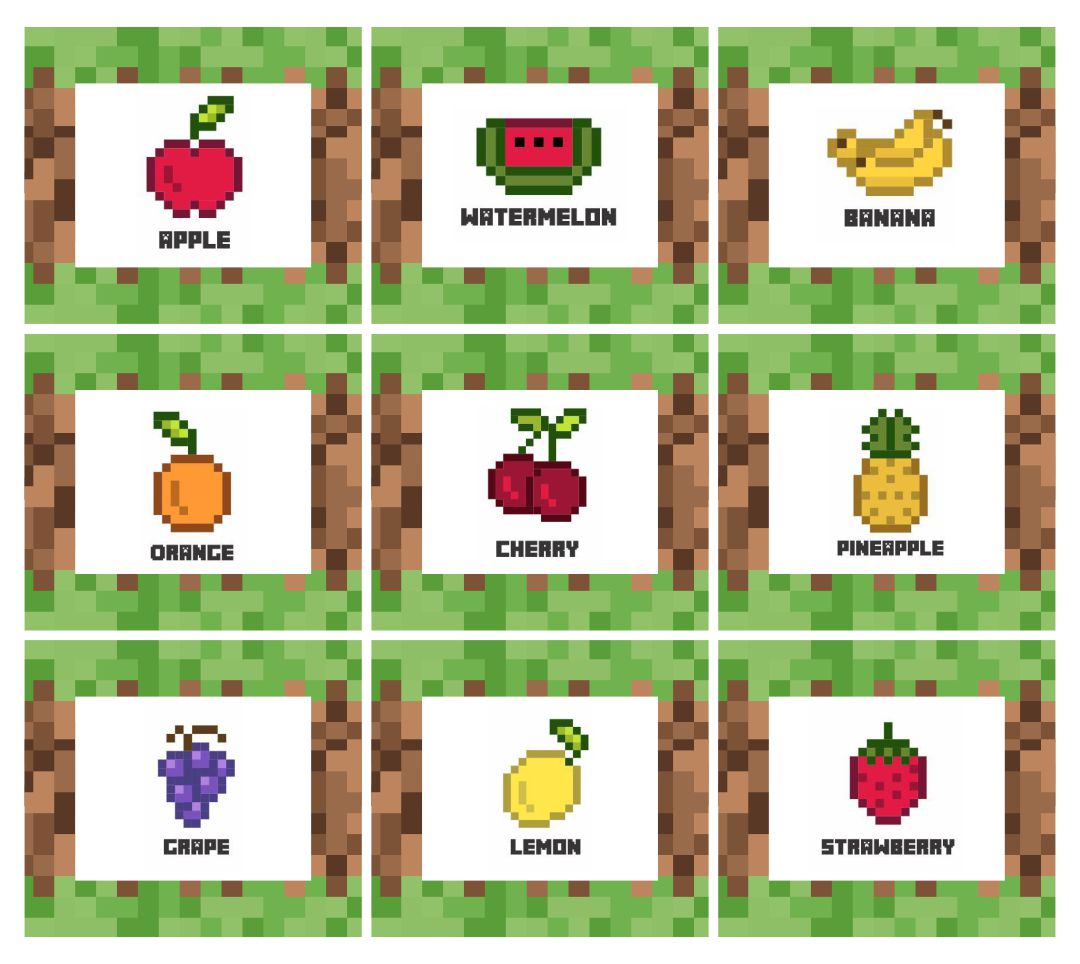 Free Minecraft Printables Food Labels