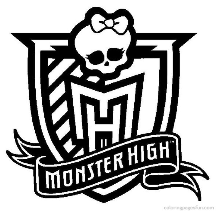 Monster High Logo Coloring Pages