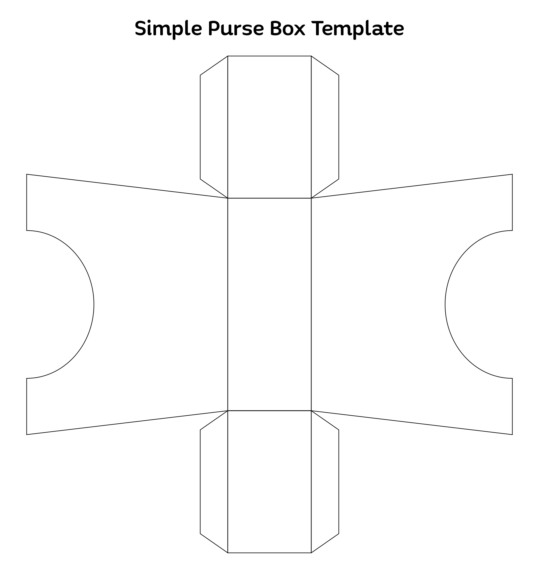 Paper Purse Box Template
