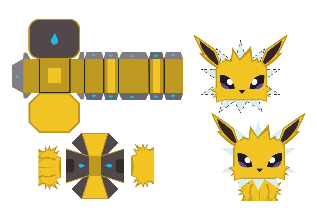 Pokemon Paper Crafts Printables