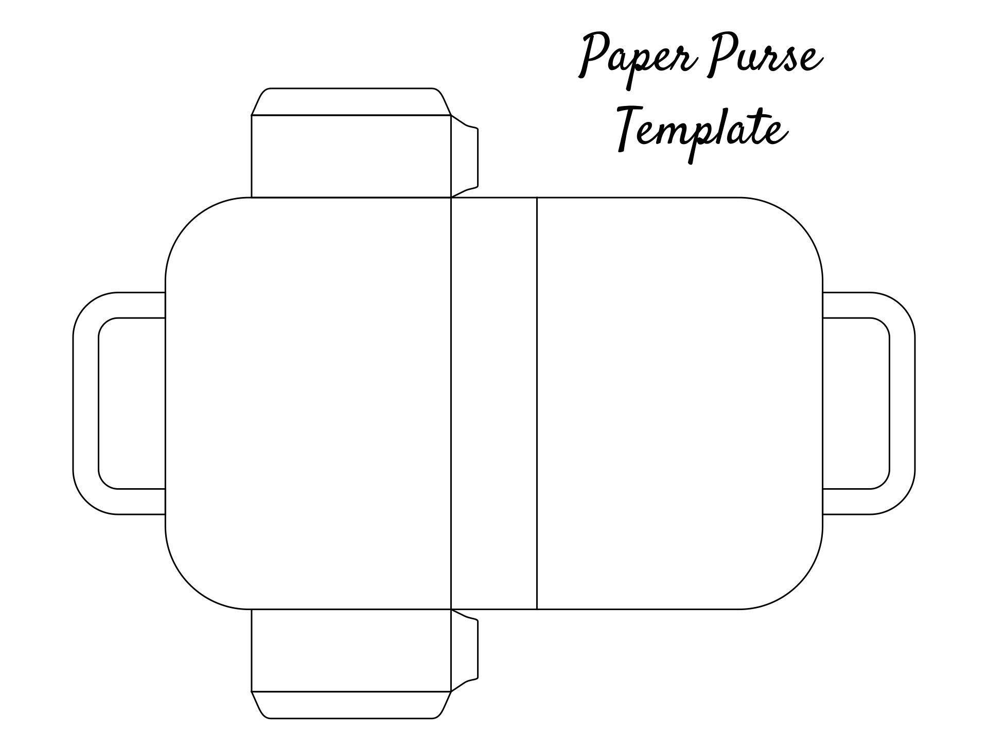 Printable Paper Purse Template