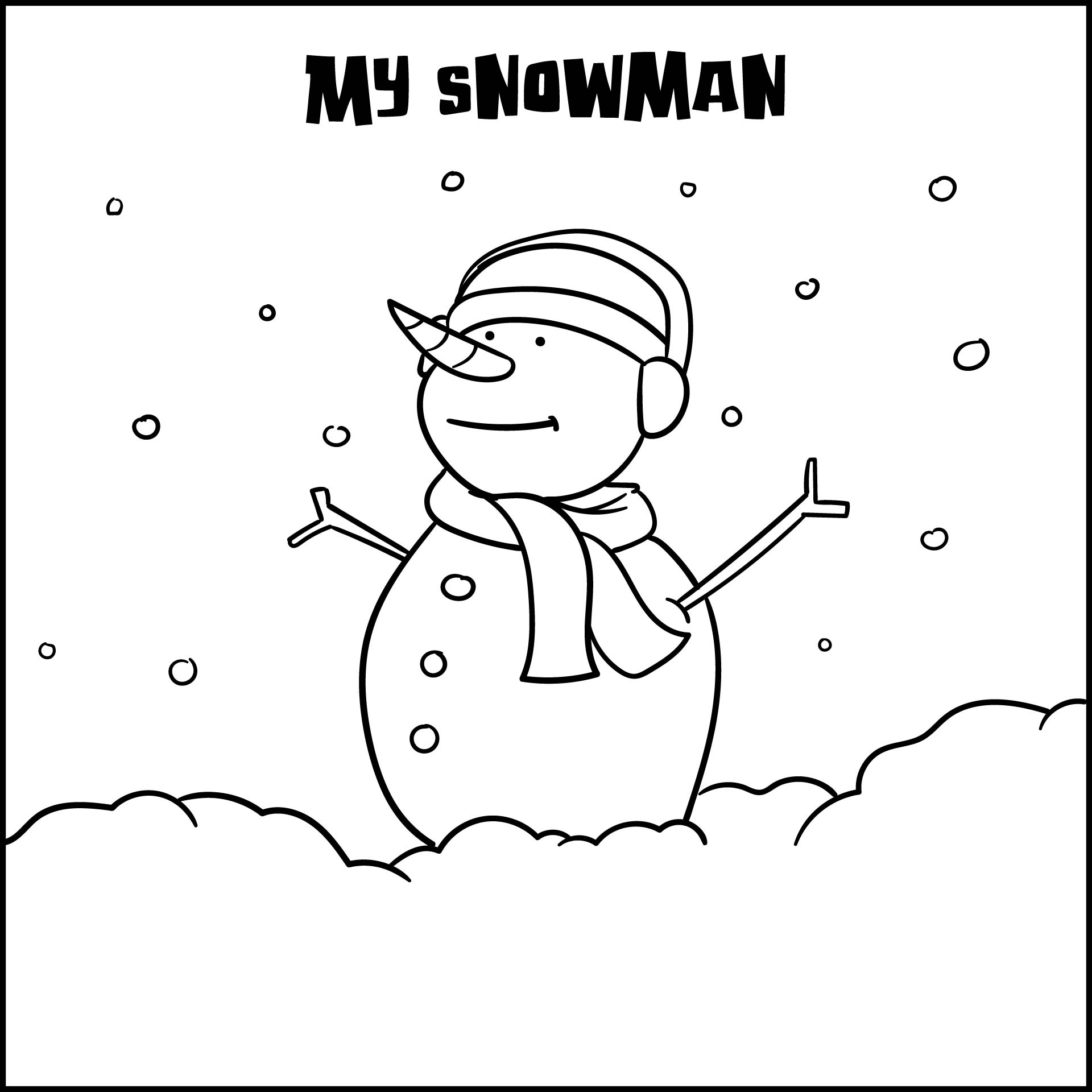 Printable Snowman Worksheets