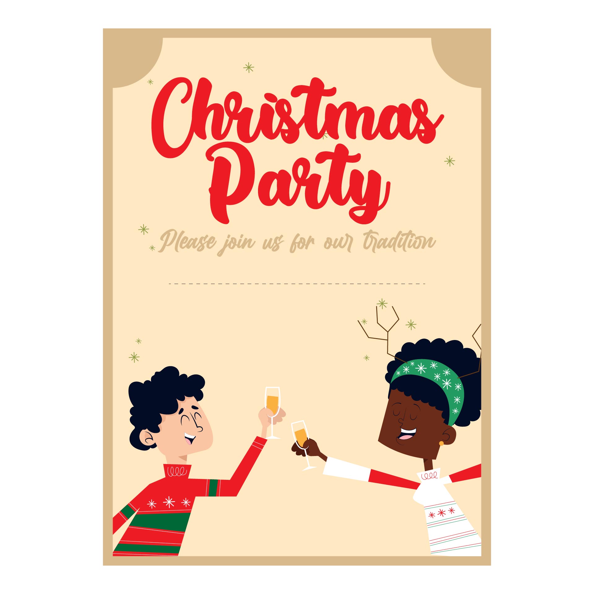 Christmas Party Invitation Templates Word