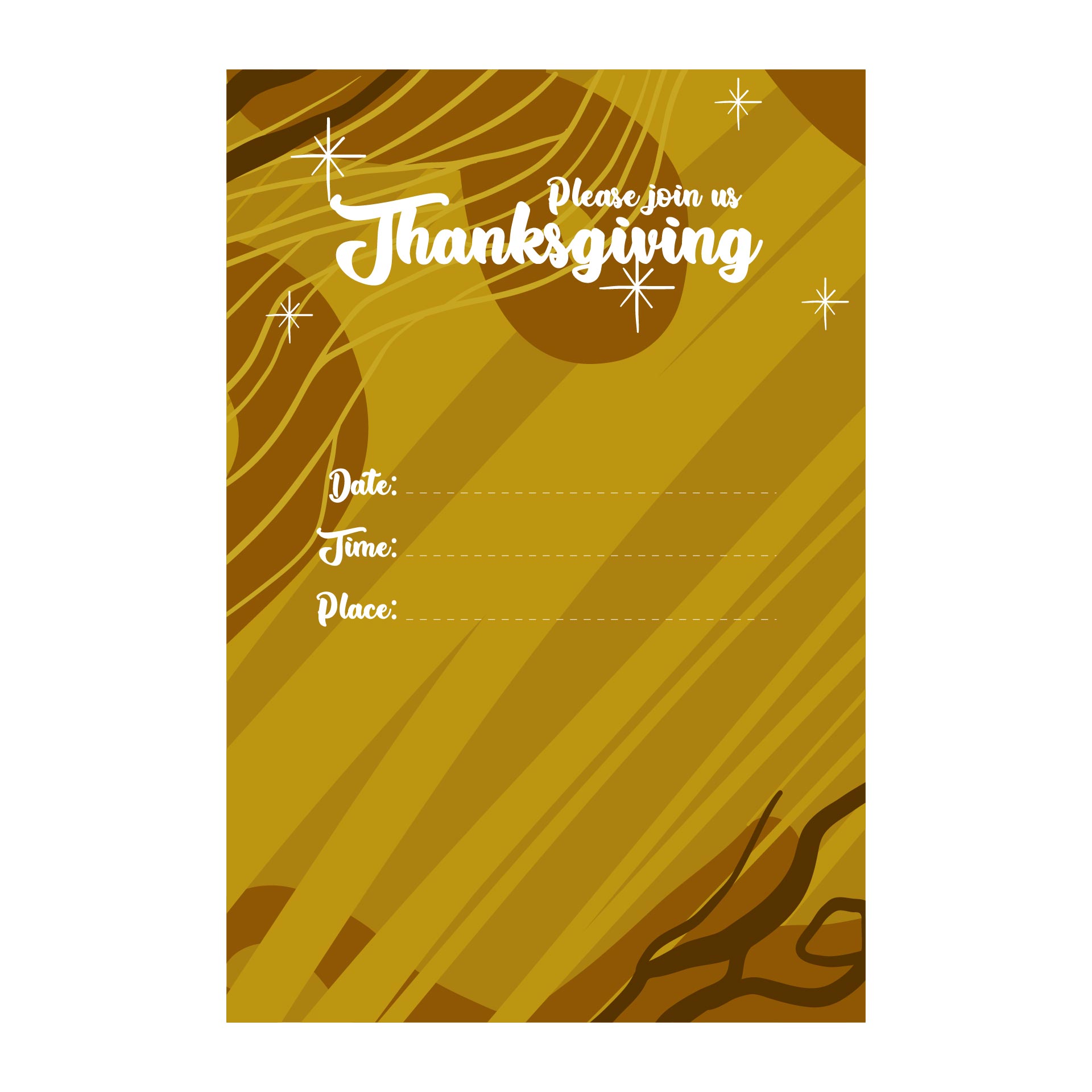 Fall Thanksgiving Invitation Templates Free