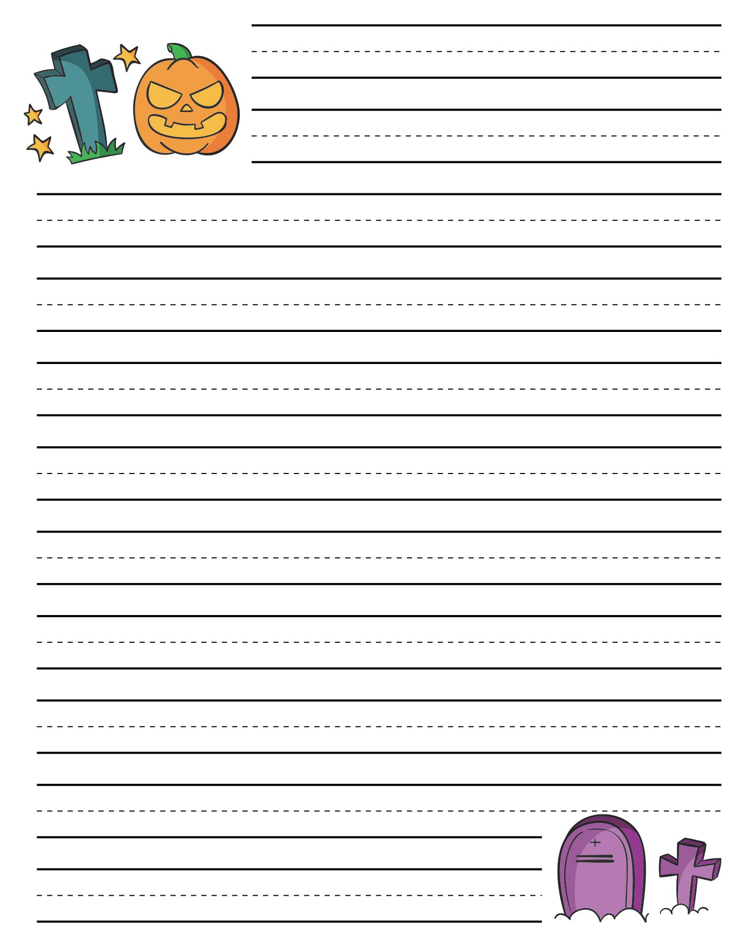  Printable Halloween Writing Paper