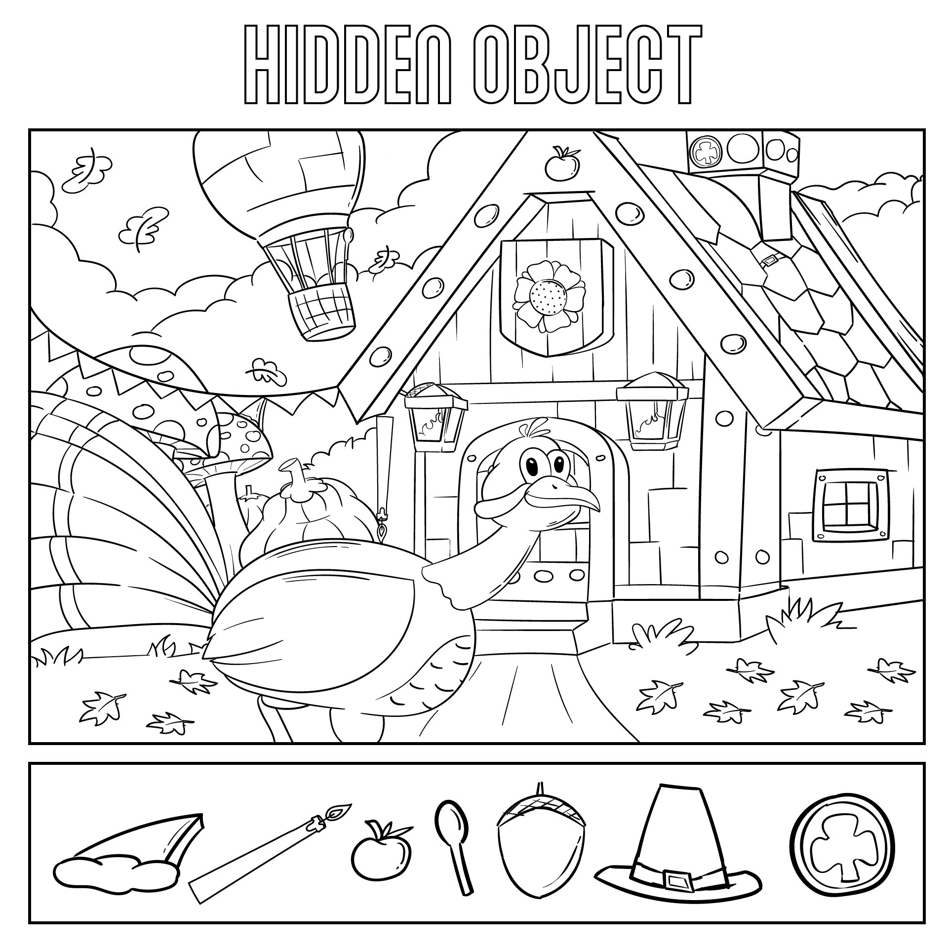 Hidden Objects Printable Pages St. Patricks Day