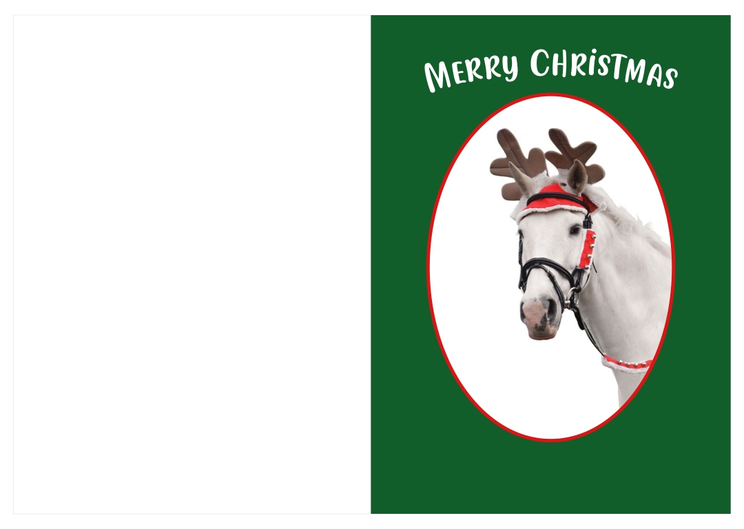 Printable Horse Christmas Cards