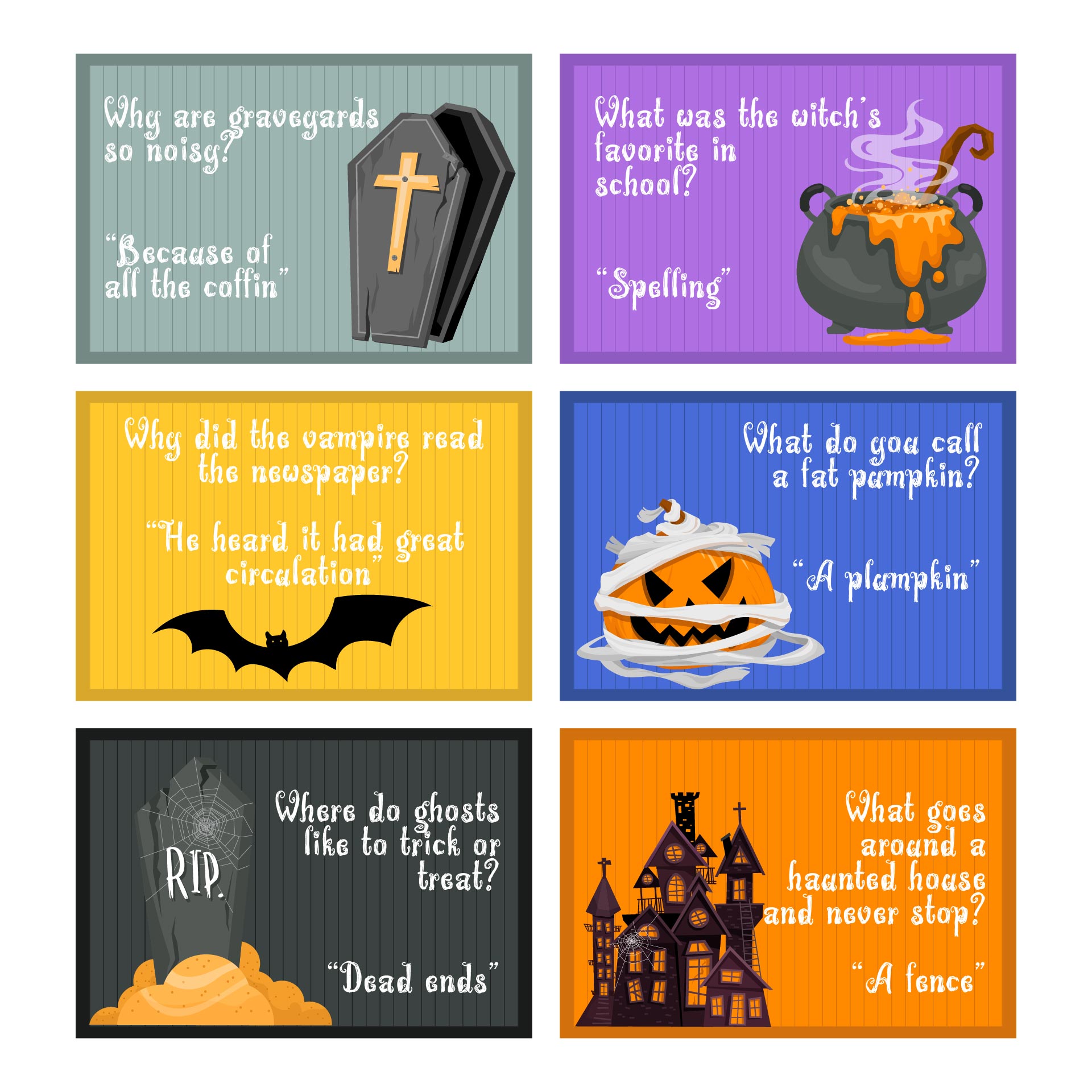Printable Halloween Lunch Box Jokes