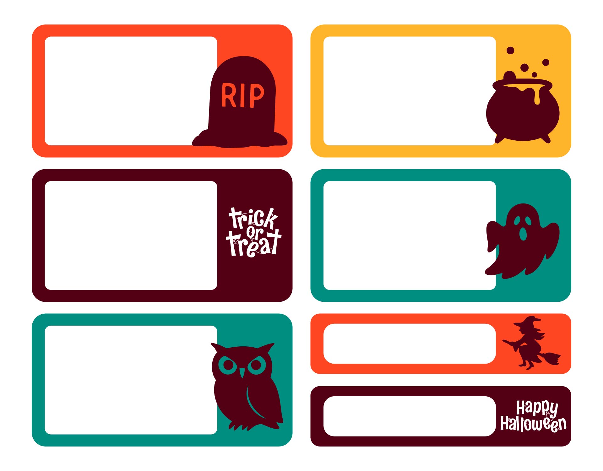 7 Best Blank Printable Halloween Labels Printableecom 15 Printable 