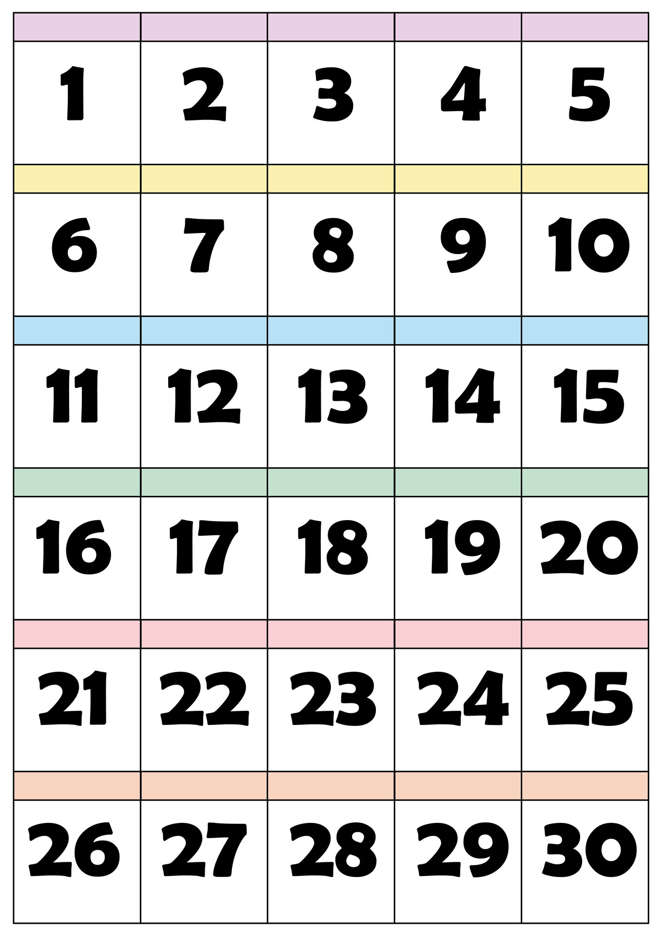 Numbers From 1 30 10 Free PDF Printables Printablee Numbers From 1 30 10 Free PDF Printables Printablee
