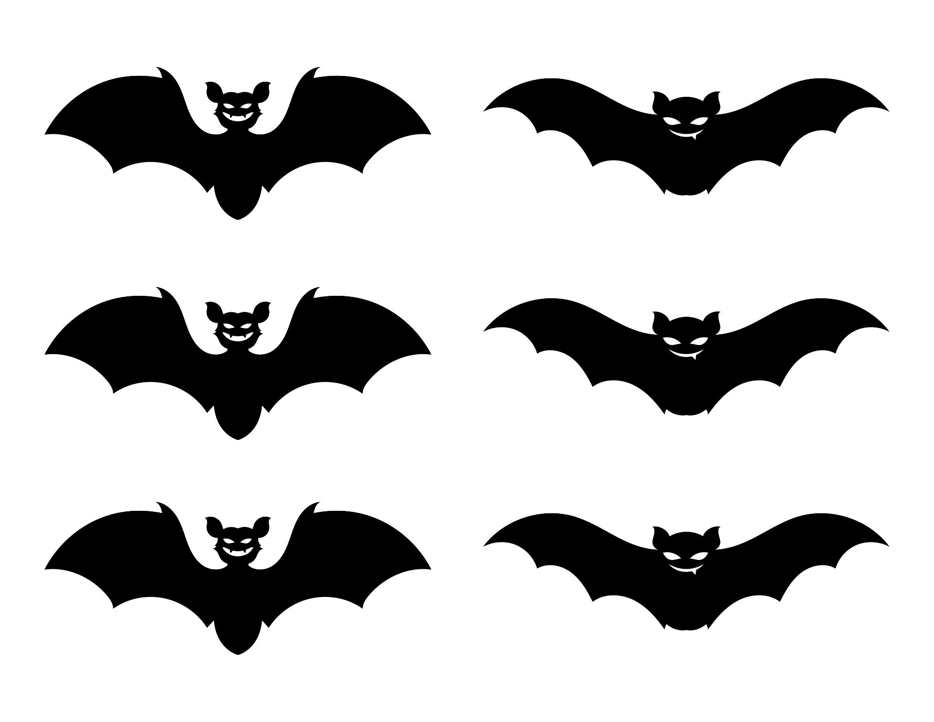 10+ Free Printable Bat Outline Templates - The Artisan Life  Printable  halloween decorations, Halloween bat decorations, Bat outline