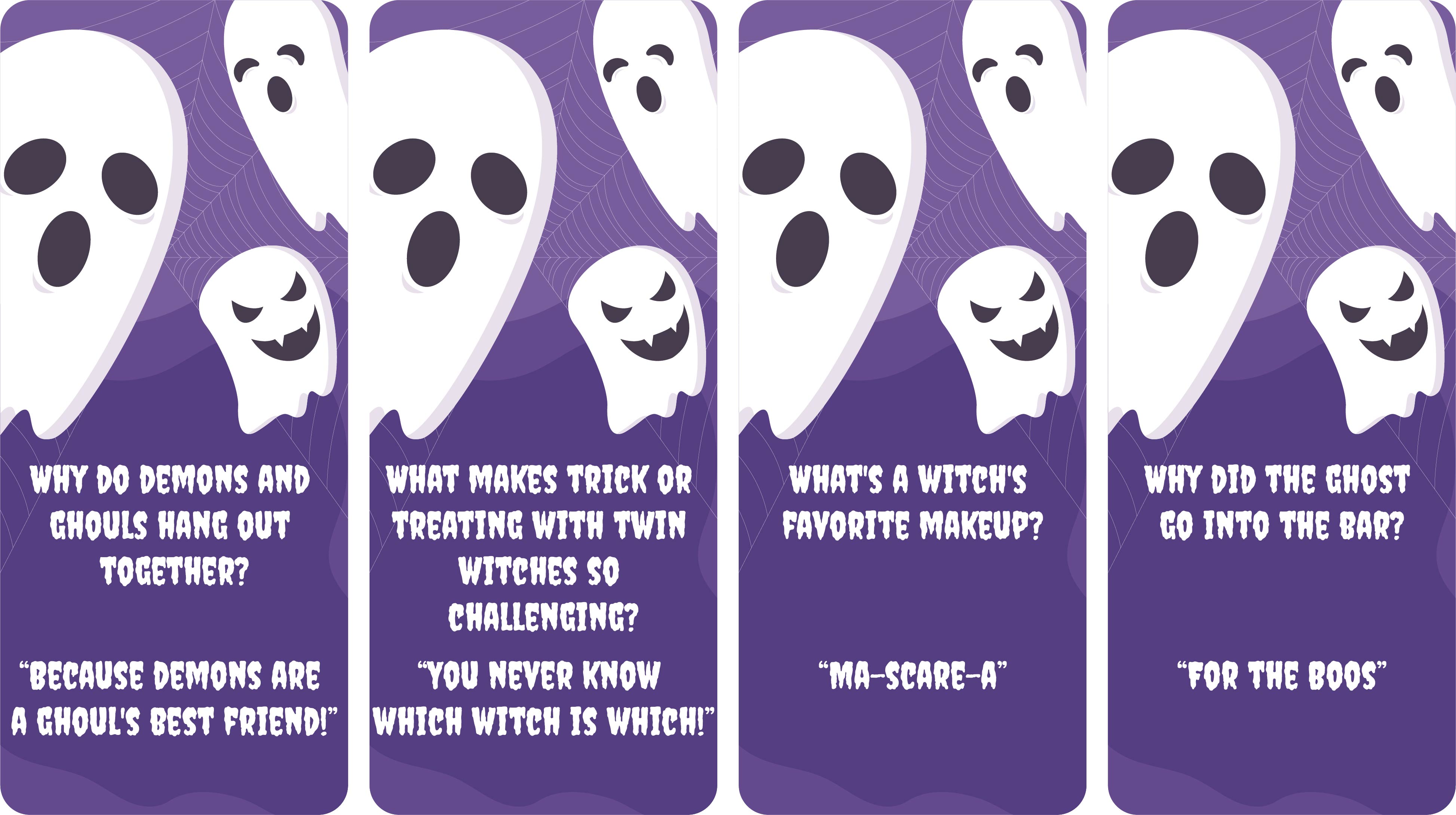 Halloween Bookmarks Jokes
