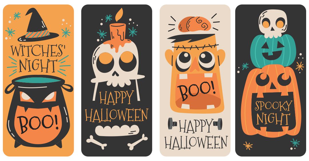 Halloween Printable Bookmarks Library