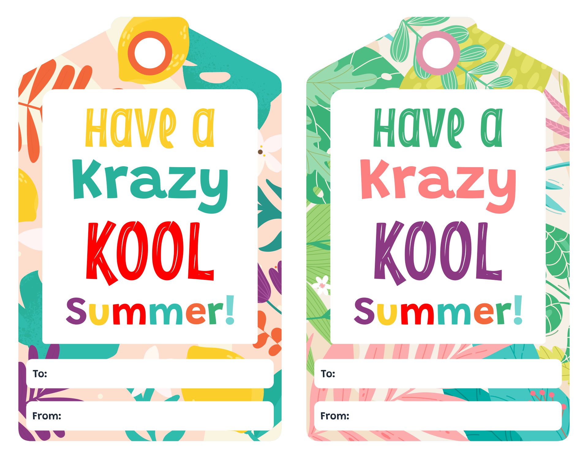 Krazy Kool Summer Printable