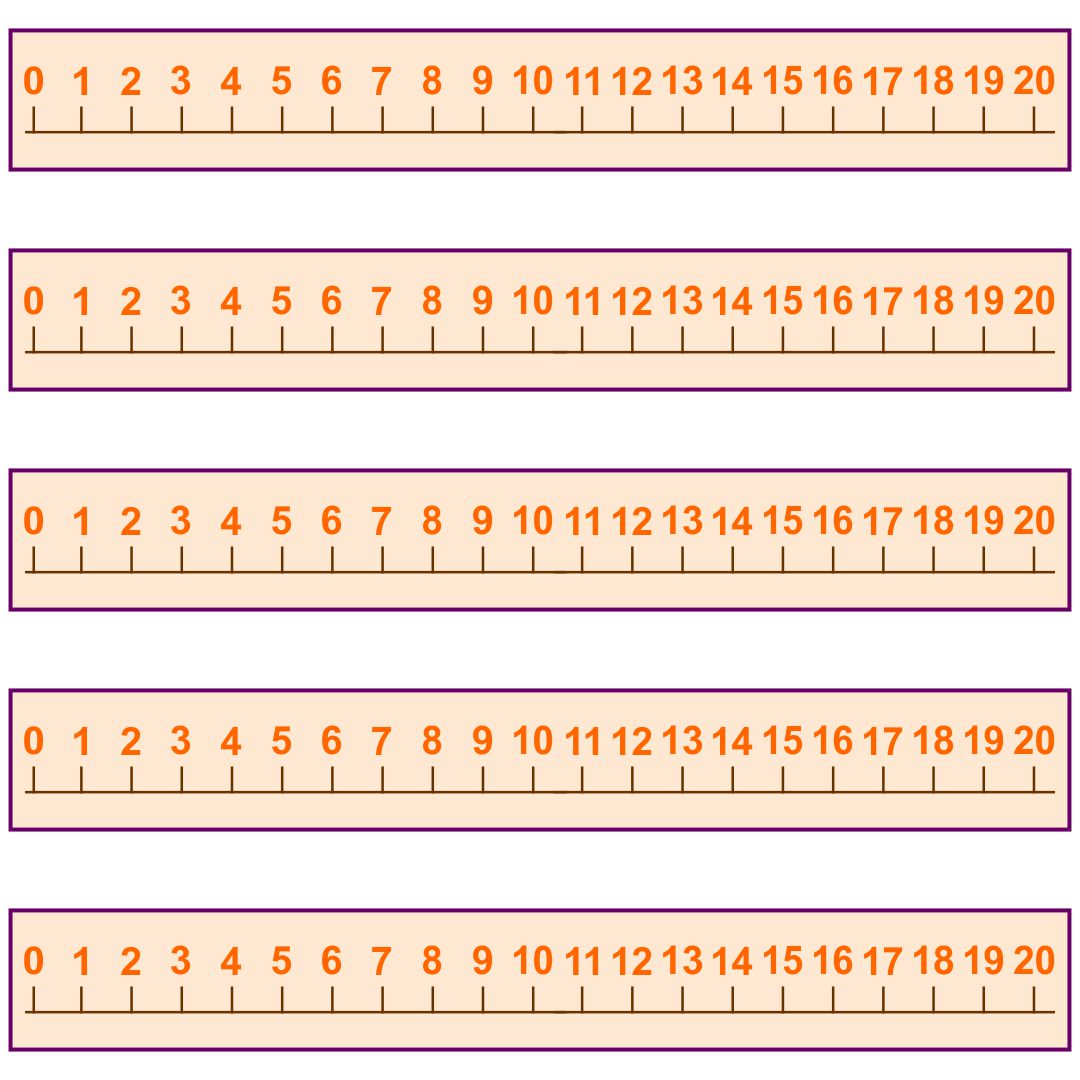 Free Printable Number Lines For Student Desks