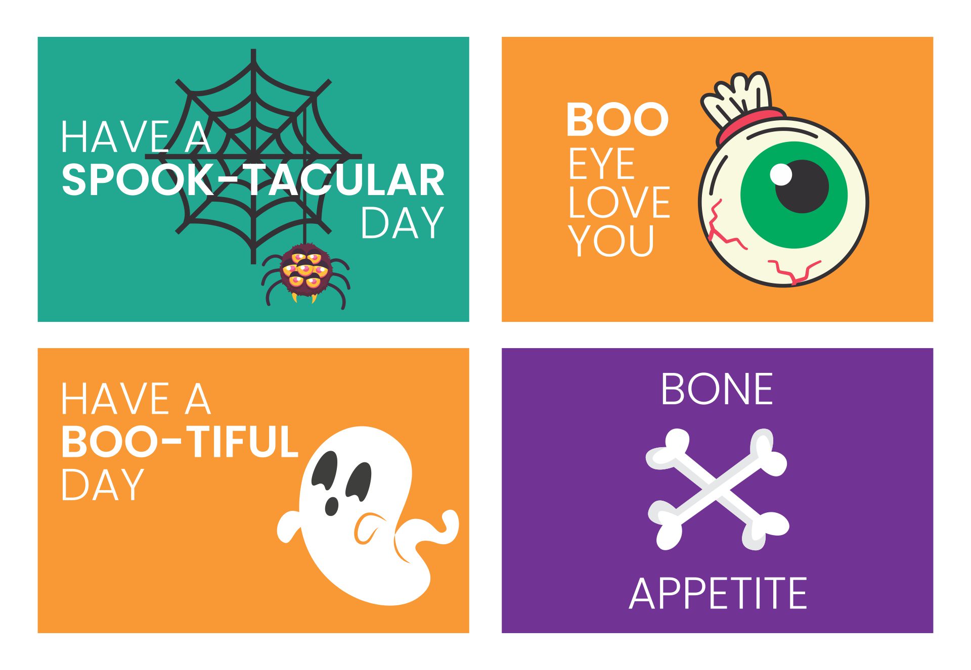 Printable Lunch Box Notes Halloween