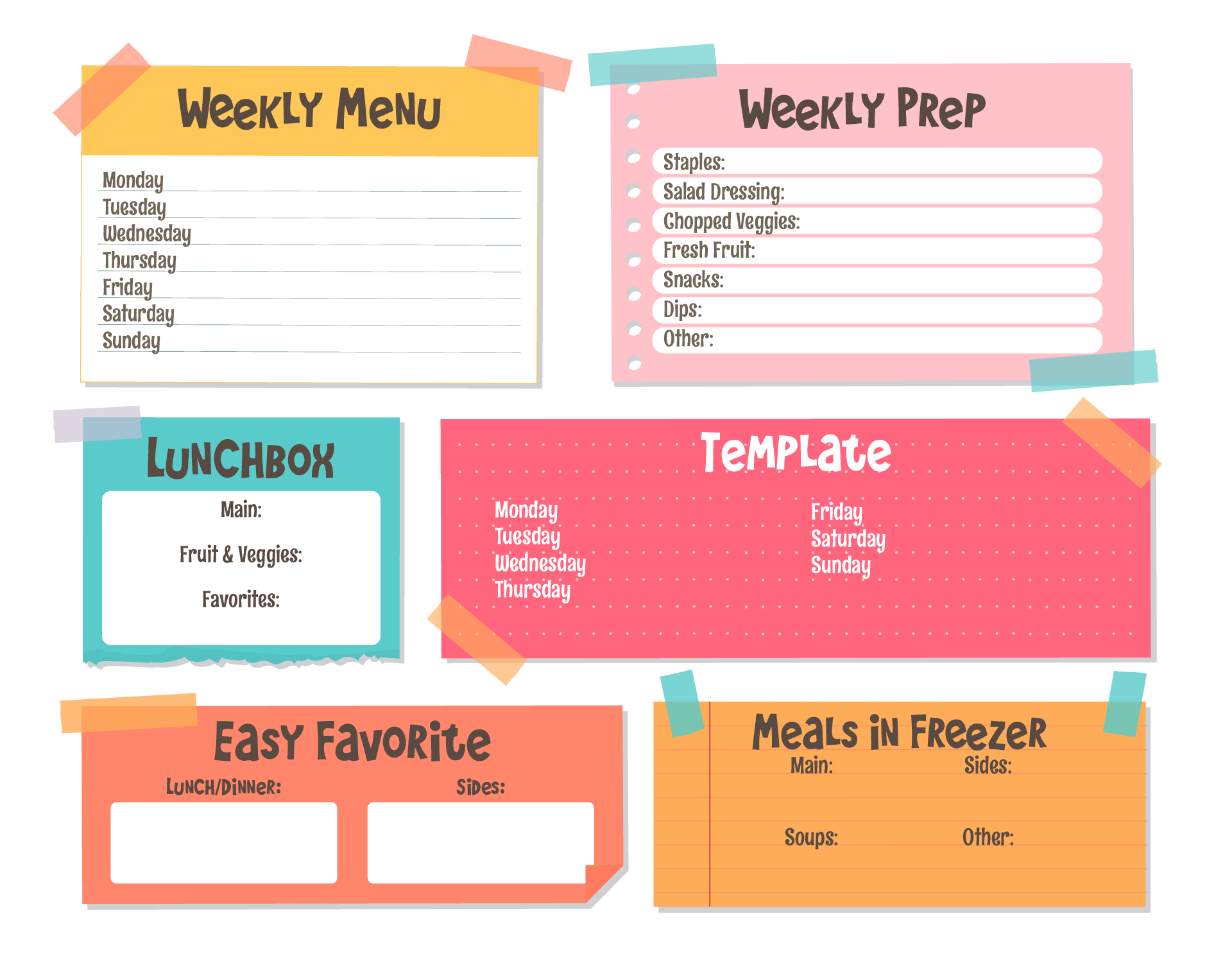 Free Printable Menu Ideas Forms Printable Forms Free Online