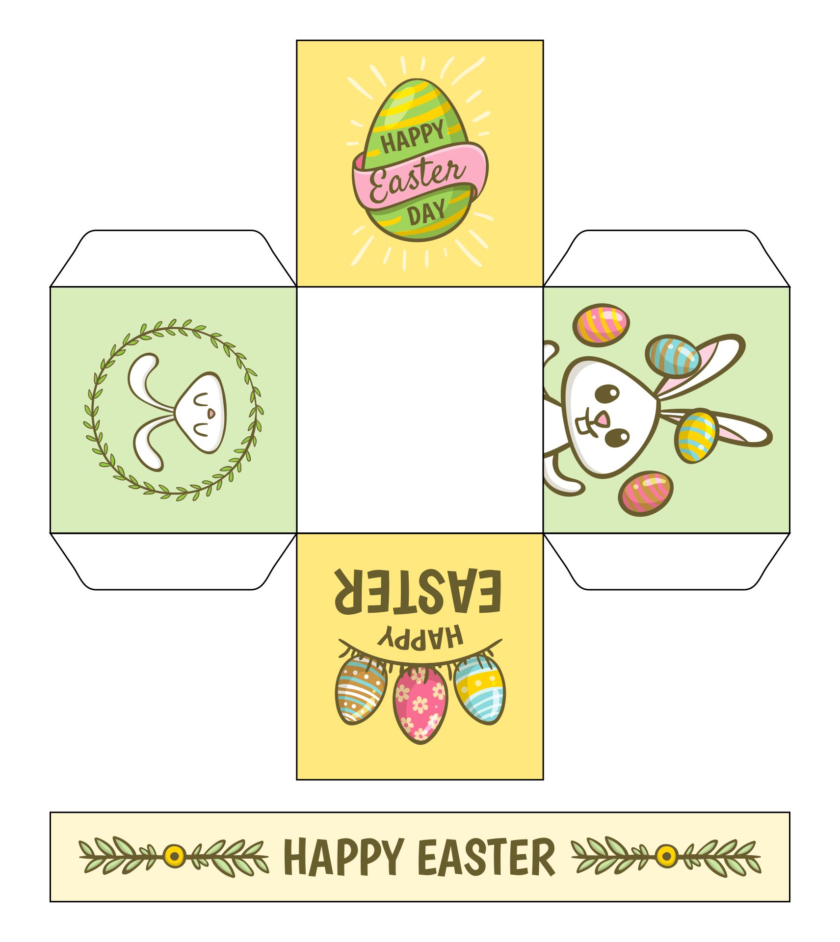 Easter Basket Template Printable