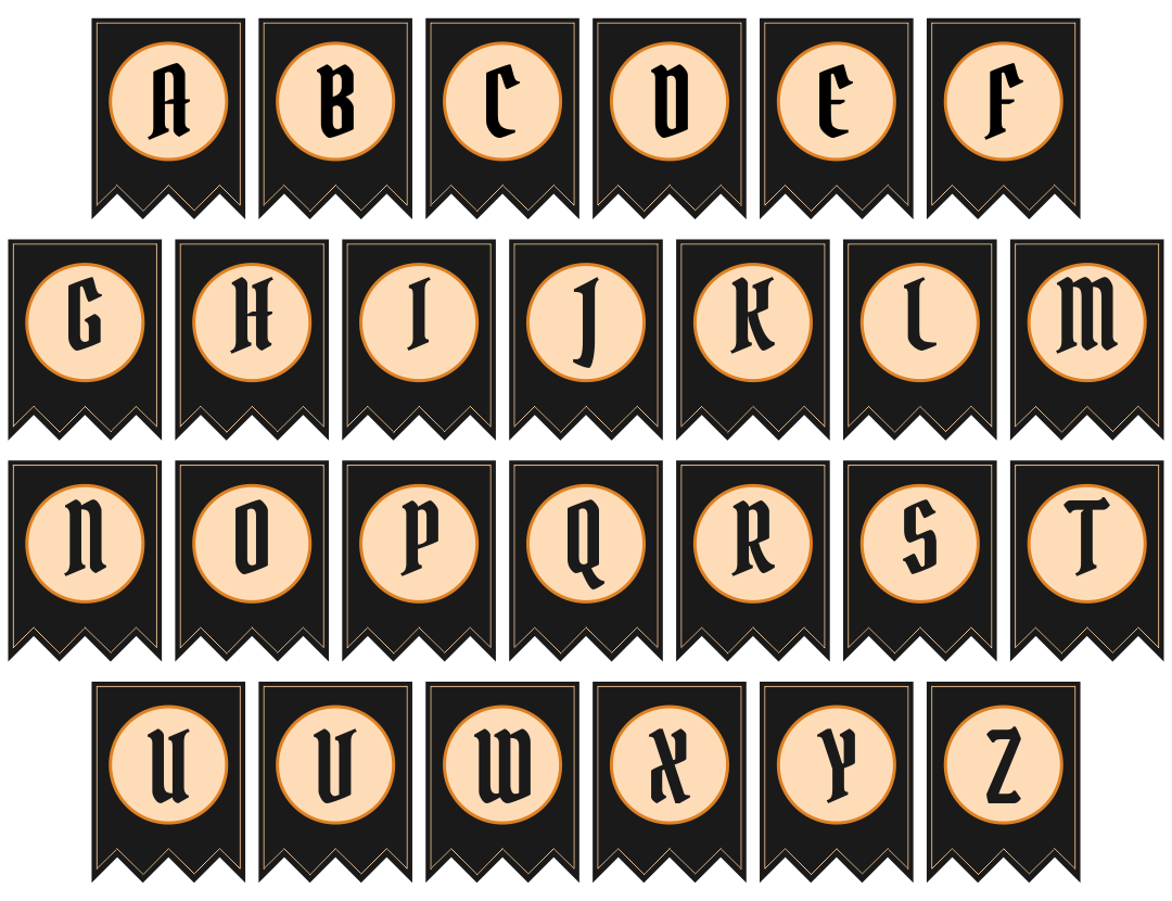 Free Printable Halloween Alphabet Letters - Printable Templates