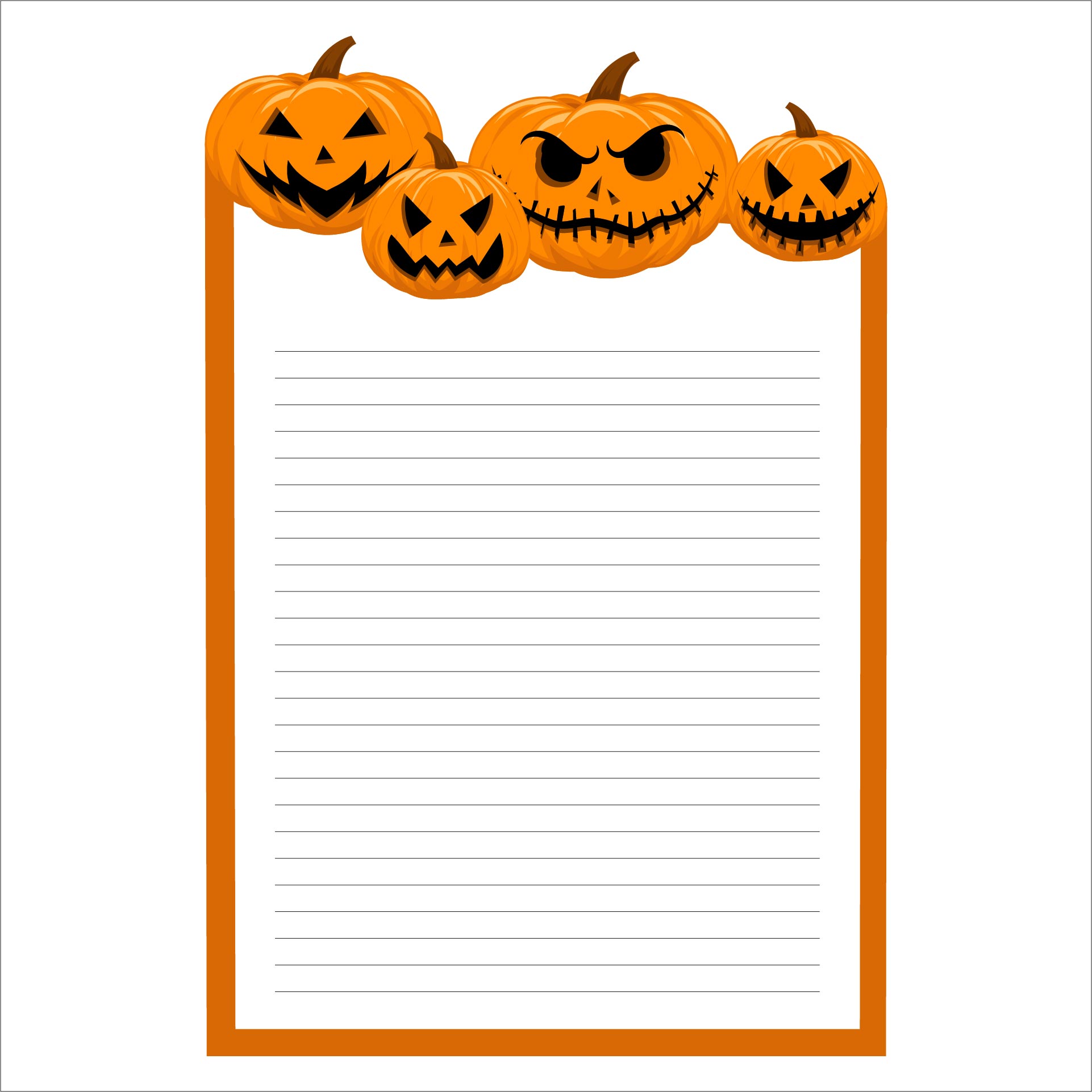 Printable Halloween Stationary