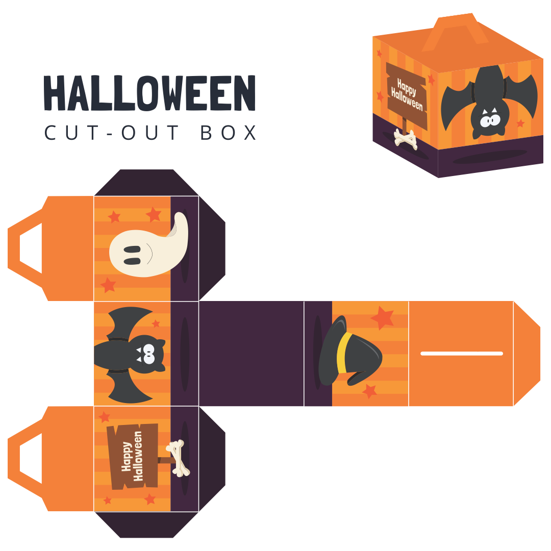 Printable Halloween Box Template