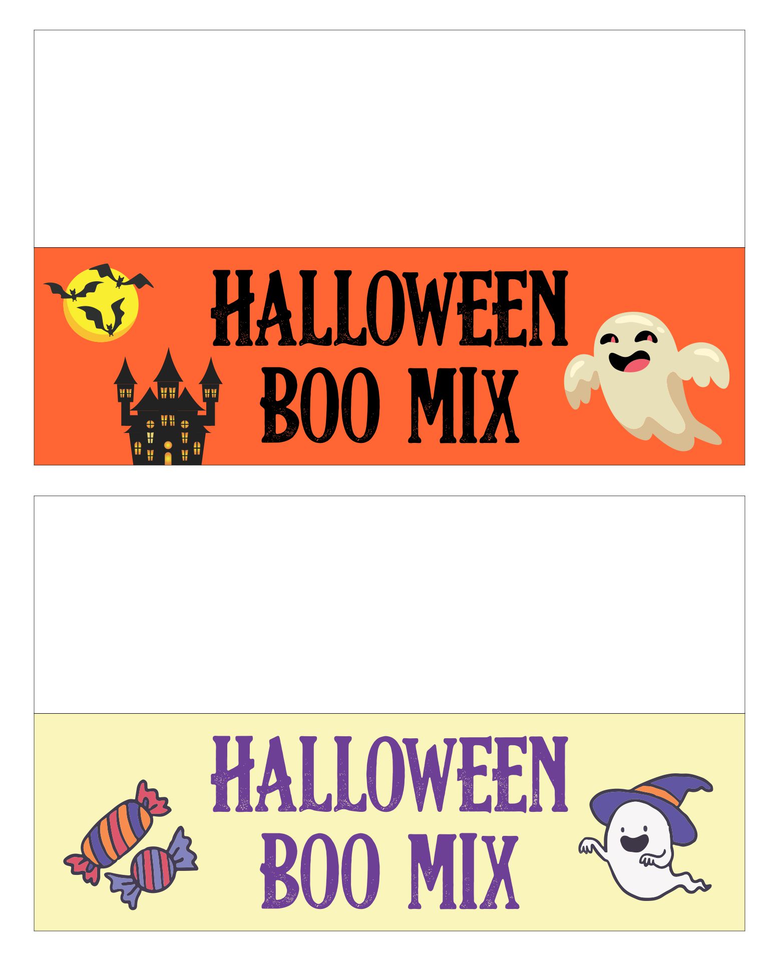 Halloween Boo Mix Printable