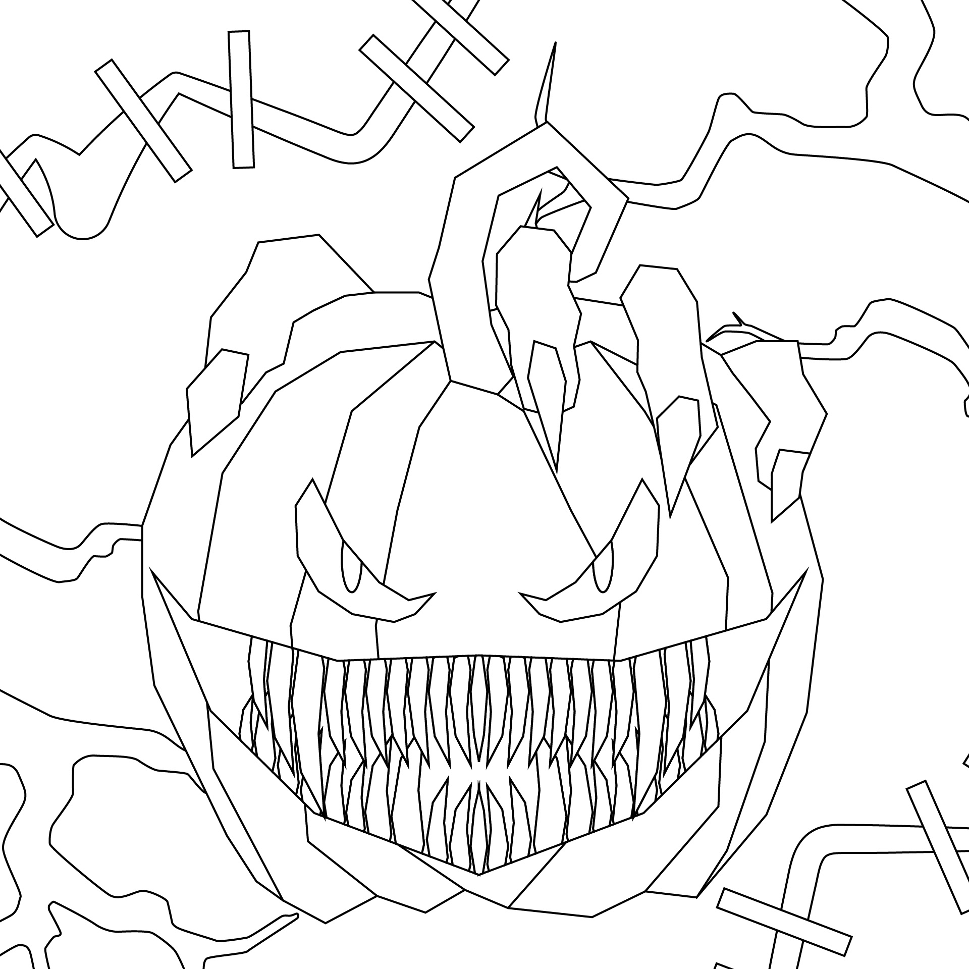 15 Best Scary Halloween Coloring Pages Printables Printablee