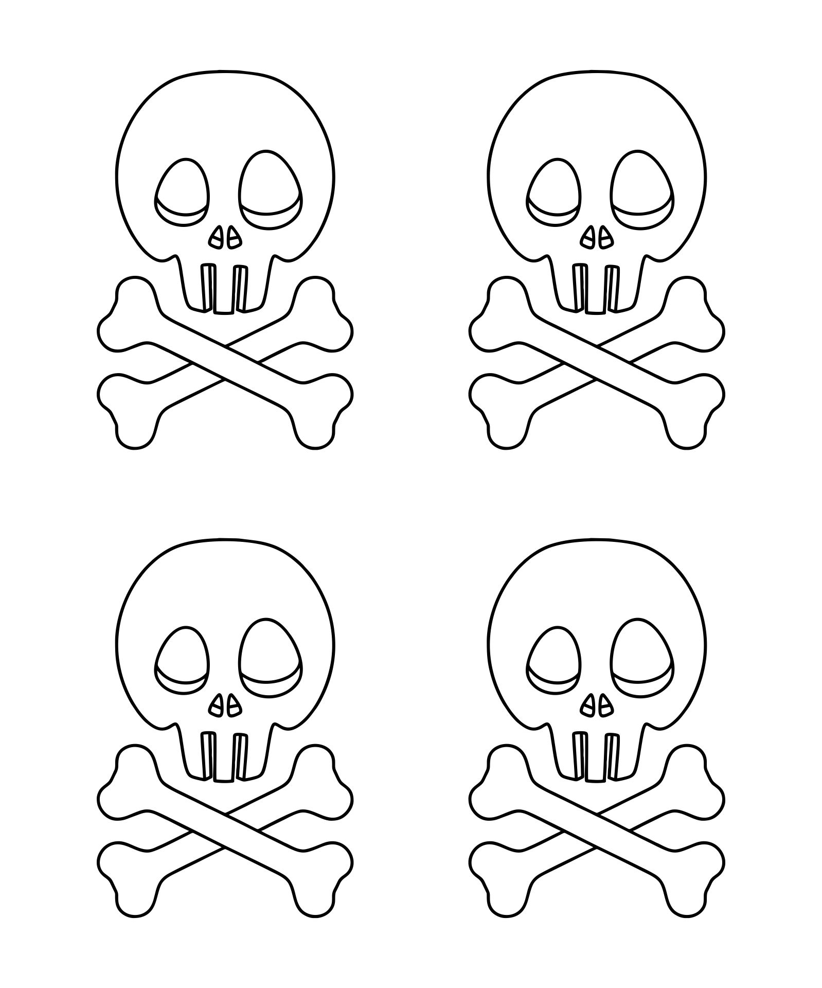Halloween Skull Template Printable