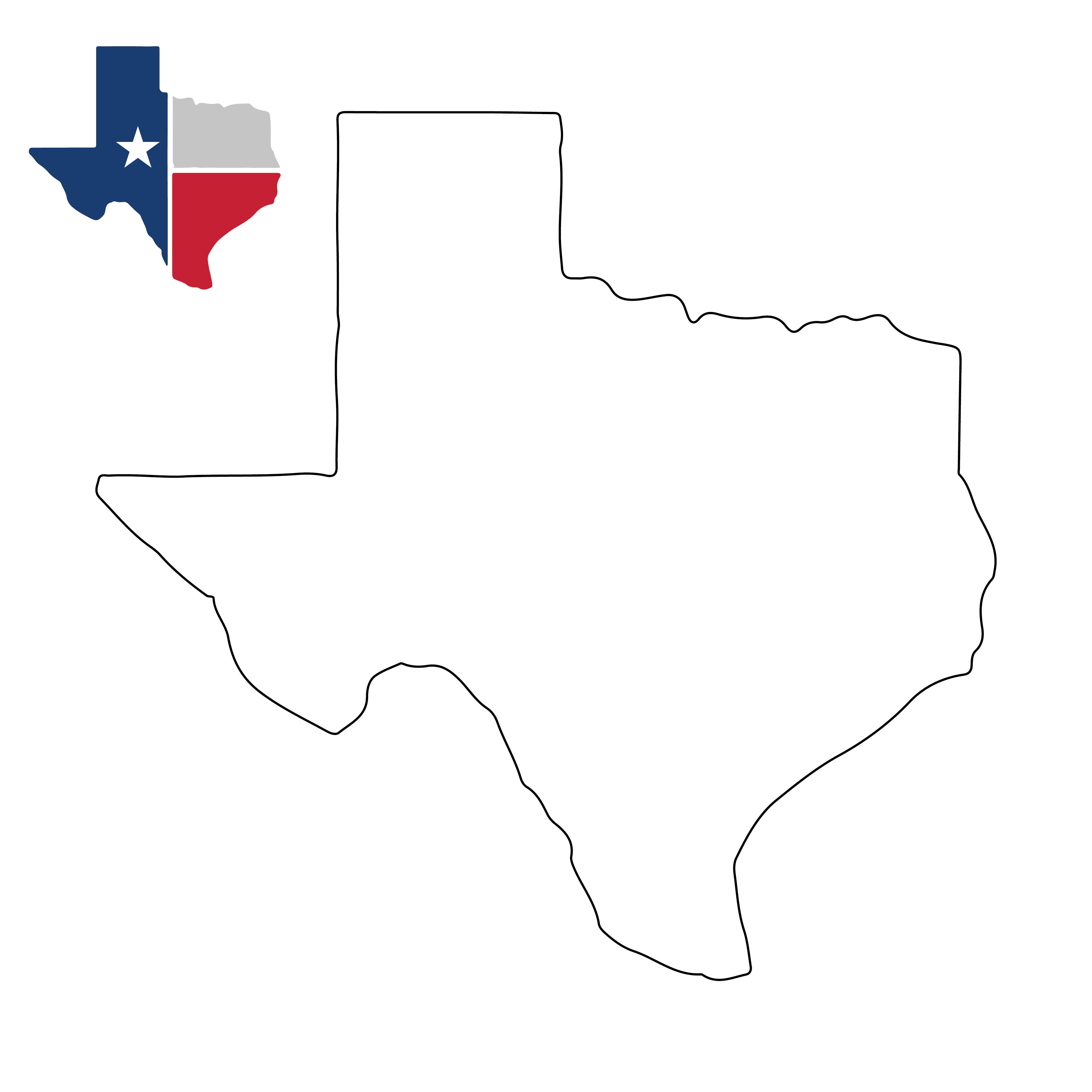 Map Of Texas Printable