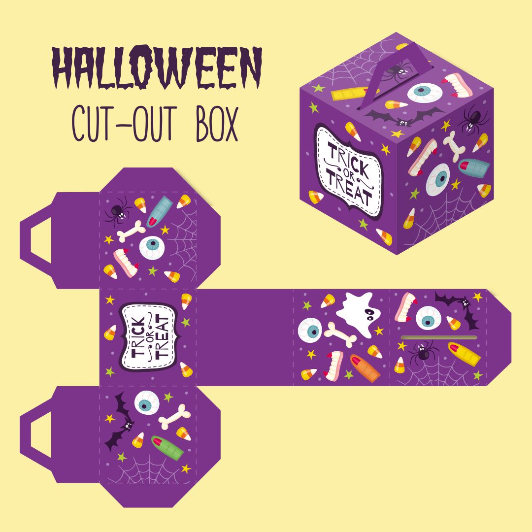 Printable Halloween Party Favor Boxes