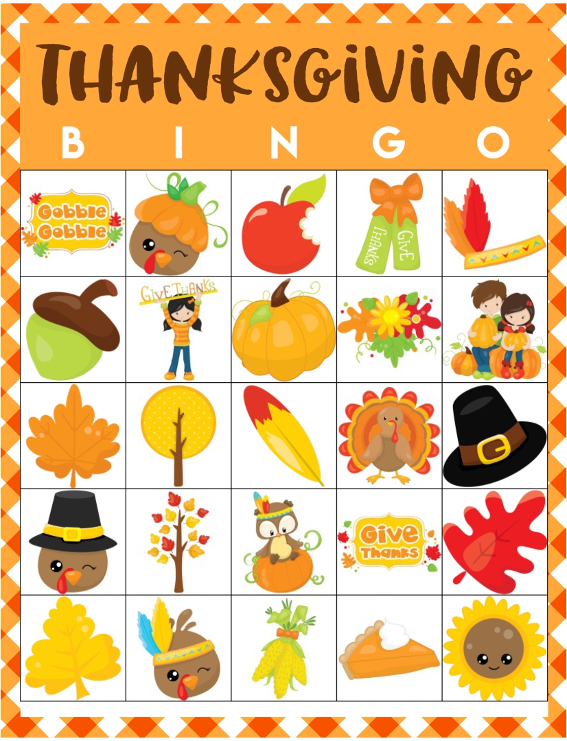 6 Best Printable Thanksgiving Card Games - printablee.com - Thanksgiving Bingo Cards Printable For Kids