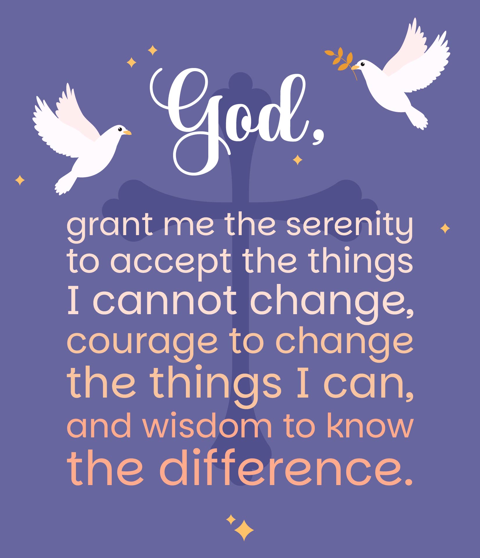 Full Serenity Prayer Printable Printable World Holiday