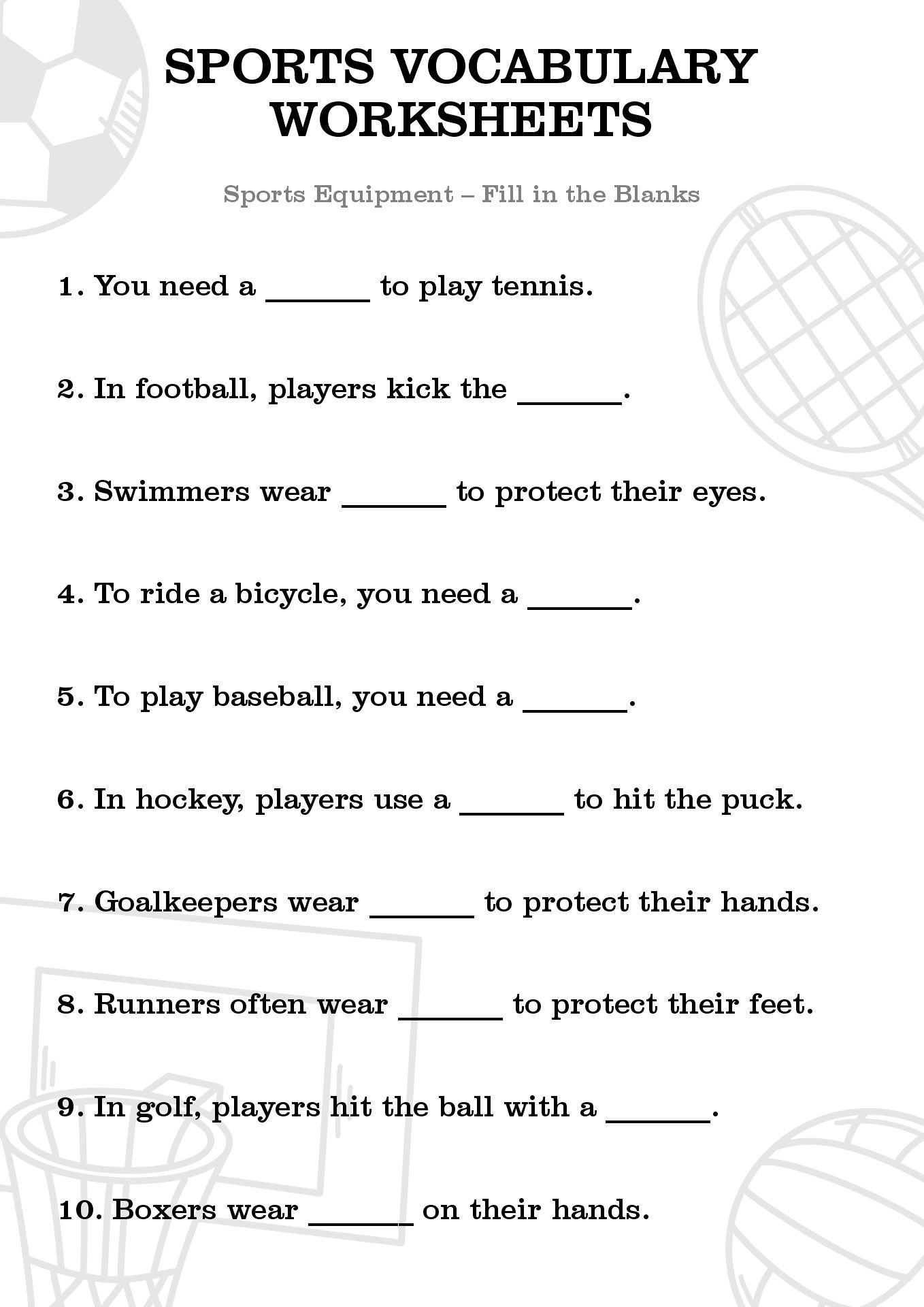 Sports Trivia Worksheet 6 Free PDF Printables Printablee