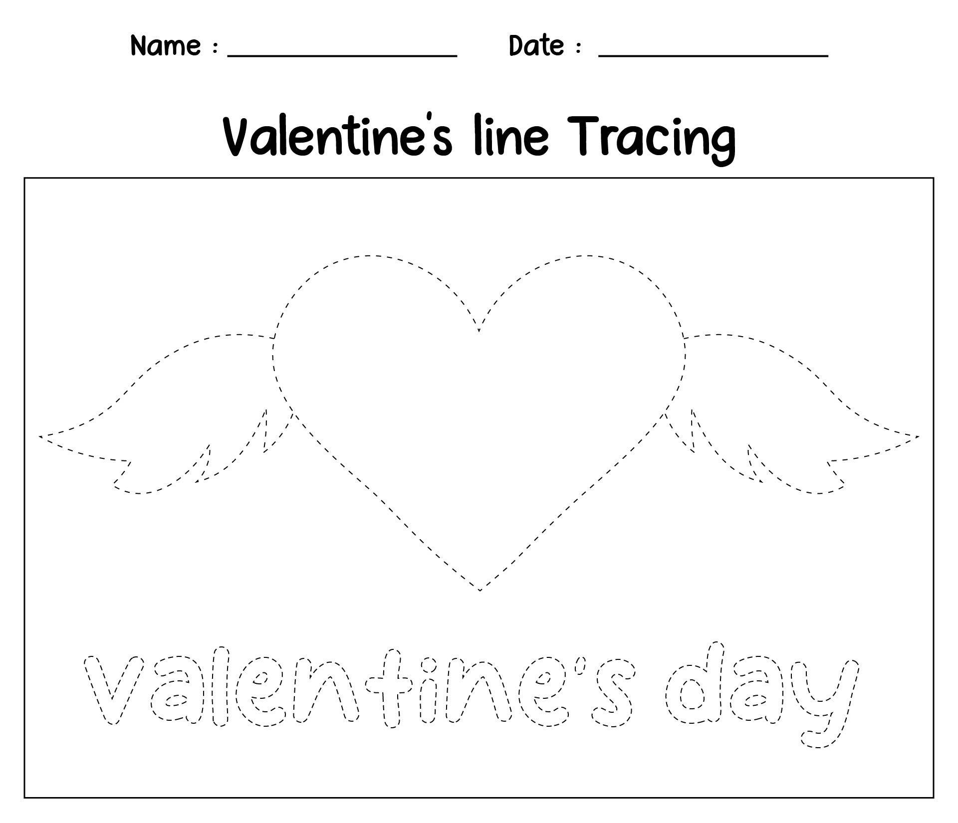 Tracing Lines Worksheet