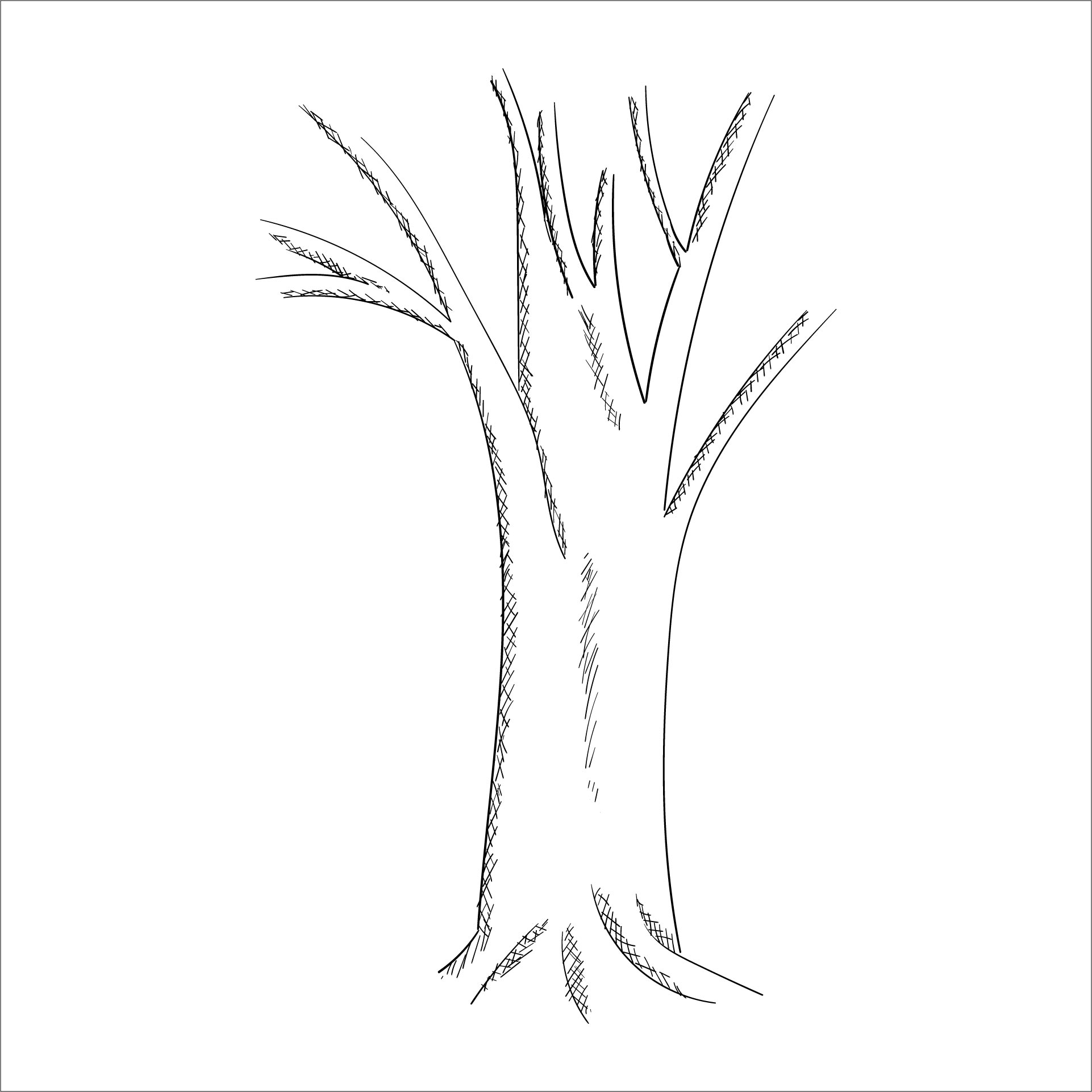 Bare Tree Pattern Printable