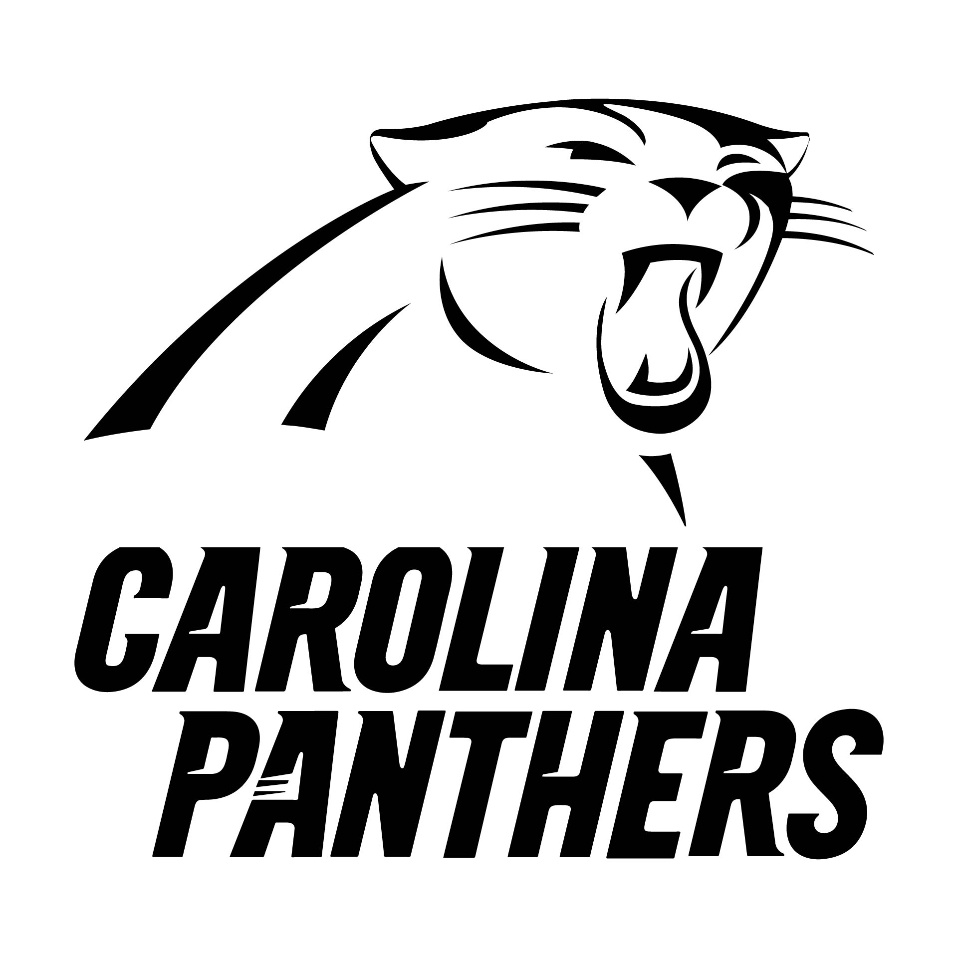 Carolina Panthers Printable Logo Stencil