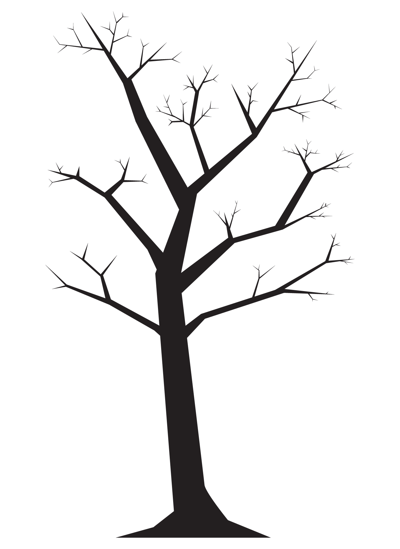 10 Best Tree Branches With Printable Pattern - printablee.com